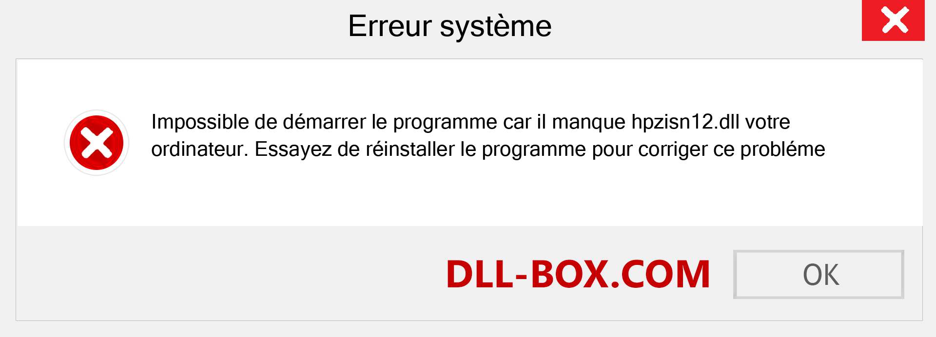 Le fichier hpzisn12.dll est manquant ?. Télécharger pour Windows 7, 8, 10 - Correction de l'erreur manquante hpzisn12 dll sur Windows, photos, images